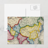 Postale Carte De L'Asie (Devant / Derrière)