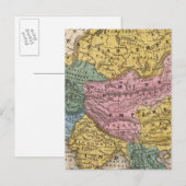 Postale Carte de l'Asie (Devant / Derrière)