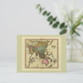 Postale Carte de l'Asie 1825 par Henry Tanner (Debout devant)