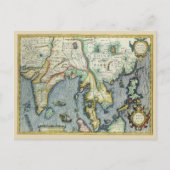 Postale Carte de l'Asie du Sud-Est antique par Mercator / (Devant)