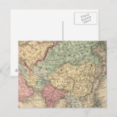 Postale Carte de l'Asie par Mitchell (Devant / Derrière)