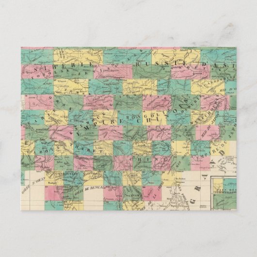 Postale Carte de l'Assemblée de l'Asie (Devant)