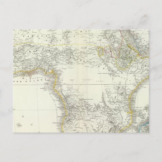 Postale Carte de l'Atlas africain (Devant)