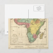 Postale Carte de l'Atlas africain 2 (Devant / Derrière)