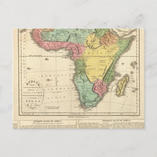 Postale Carte de l'Atlas africain 2 (Devant)