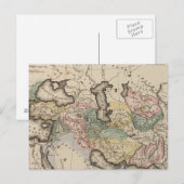 Postale Carte de l'Atlas asiatique (Devant / Derrière)