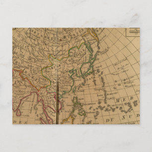 Postale Carte de l'Atlas asiatique