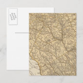 Postale Carte de l'Atlas de la Caroline du Sud (Devant / Derrière)