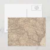Postale Carte de l'Atlas de l'Arkansas (Devant / Derrière)