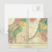 Postale Carte de l'Atlas du Canada - Israël (Devant / Derrière)
