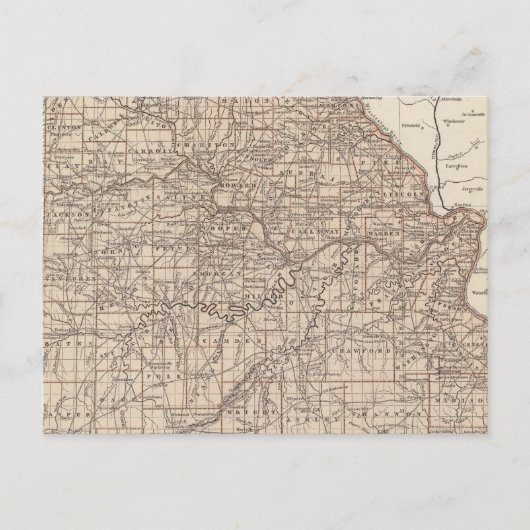 Postale Carte de l'Atlas du Missouri (Devant)