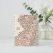 Postale Carte de l'Atlas du New Jersey (Debout devant)