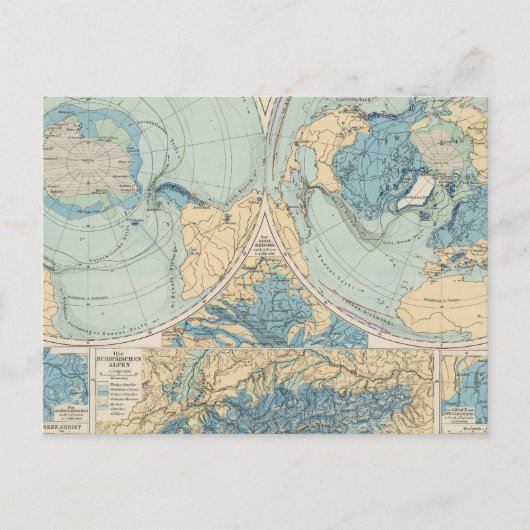 Postale Carte de l'Atlas Eisverbreitung (Devant)