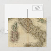 Postale Carte de l'Atlas italien (Devant / Derrière)