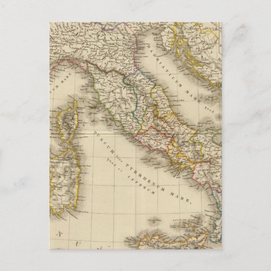 Postale Carte de l'Atlas Rome (Devant)