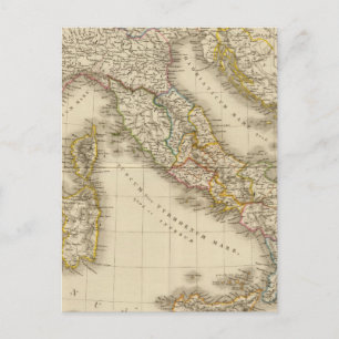Postale Carte de l'Atlas Rome