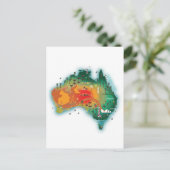Postale Carte De L'Australie (Debout devant)