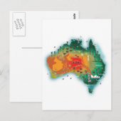 Postale Carte De L'Australie (Devant / Derrière)