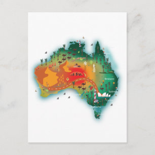 Postale Carte De L'Australie