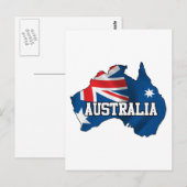Postale Carte De L'Australie (Devant / Derrière)