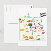 Postale Carte de l'Égypte (Devant / Derrière)