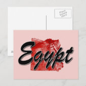 Postale carte de l'Égypte (Devant / Derrière)