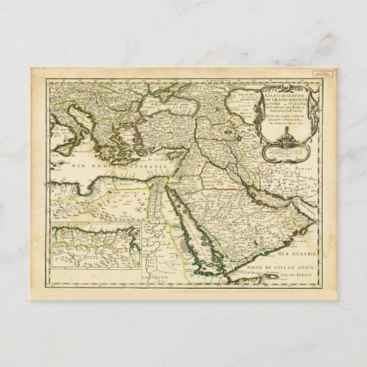 Postale Carte de l'Empire ottoman (1654) (Devant)