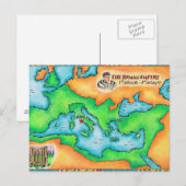 Postale Carte de l'Empire romain (Devant / Derrière)