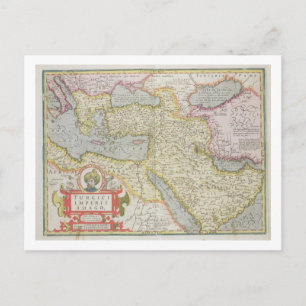 Postale Carte de l'Empire Turc, du Mercator 'Atla