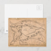 Postale Carte de l'Encampement de Valley Forge (déc. 1777- (Devant / Derrière)
