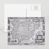 Postale Carte de l'Espagne (Devant / Derrière)