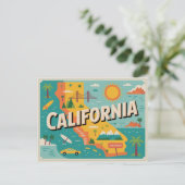 Postale Carte de l'État de Californie (Debout devant)