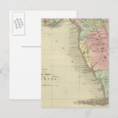 Postale Carte de l'État de Floride (Devant / Derrière)