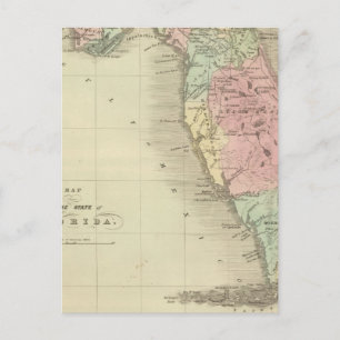 Postale Carte de l'État de Floride