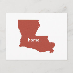 Postale Carte de l'état de la silhouette de la maison Loui