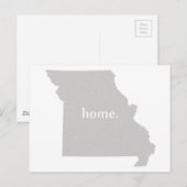 Postale Carte de l'état de la silhouette de la maison Miss (Devant / Derrière)