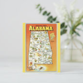 Postale Carte de l'État de l'Alabama (Debout devant)