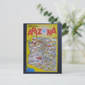 Postale Carte de l'État de l'Arizona (Debout devant)