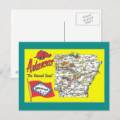 Postale Carte de l'État de l'Arkansas (Devant / Derrière)