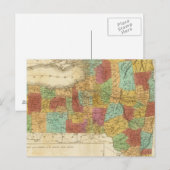 Postale Carte De L'État De New York (Devant / Derrière)