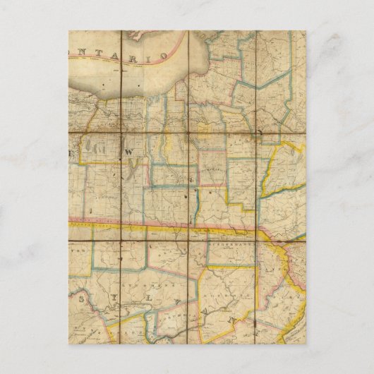 Postale Carte de l'État de New York (Devant)