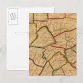 Postale Carte De L'État De Pennsylvanie (Devant / Derrière)