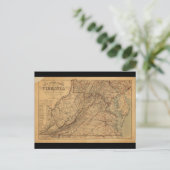 Postale Carte de l'État de Virginie (1865) (Debout devant)