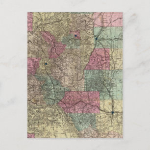 Postale Carte de l'État du Colorado