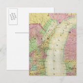 Postale Carte de l'État du Michigan (Devant / Derrière)