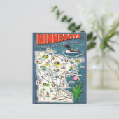 Postale Carte de l'État du Minnesota (Debout devant)