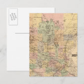 Postale Carte de l'État du Minnesota, 1874 (Devant / Derrière)