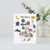 Postale Carte de l'état du New Jersey (Debout devant)