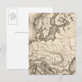 Postale Carte de l'Europe (Devant / Derrière)