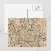 Postale Carte de l'Europe (Devant / Derrière)